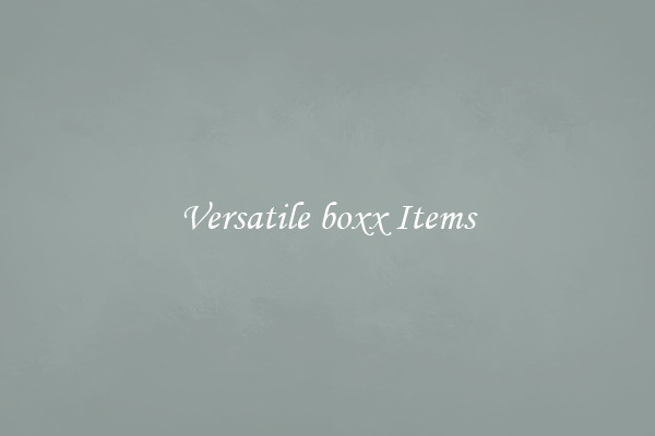 Versatile boxx Items