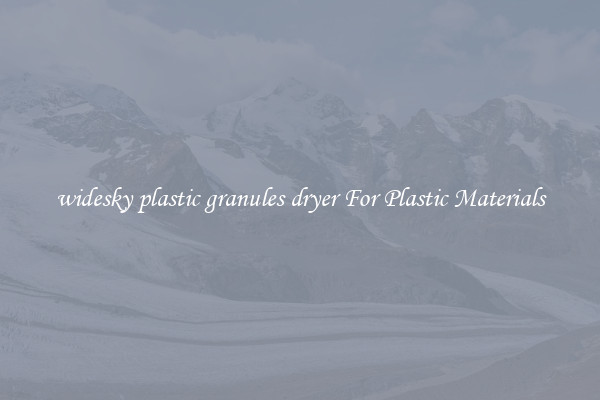 widesky plastic granules dryer For Plastic Materials