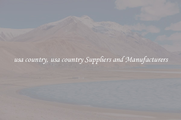 usa country, usa country Suppliers and Manufacturers