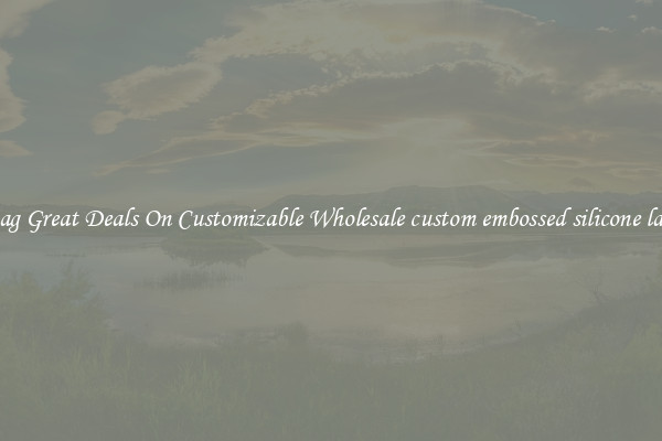 Snag Great Deals On Customizable Wholesale custom embossed silicone label