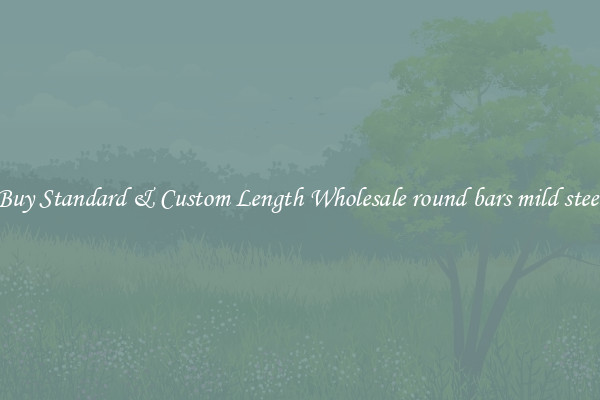 Buy Standard & Custom Length Wholesale round bars mild steel