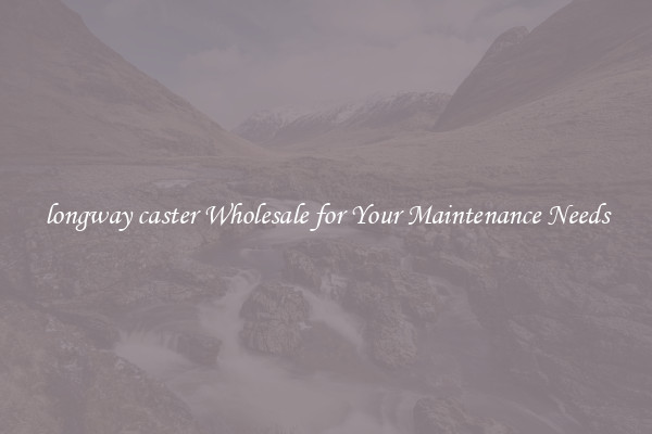 longway caster Wholesale for Your Maintenance Needs