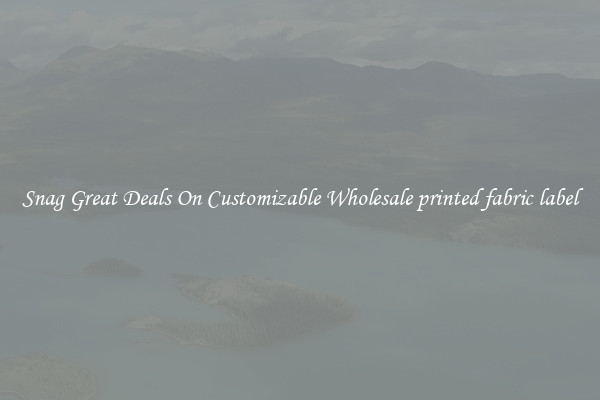 Snag Great Deals On Customizable Wholesale printed fabric label