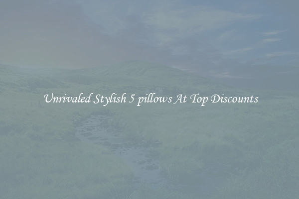 Unrivaled Stylish 5 pillows At Top Discounts