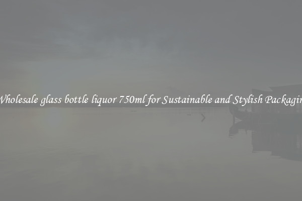 Wholesale glass bottle liquor 750ml for Sustainable and Stylish Packaging
