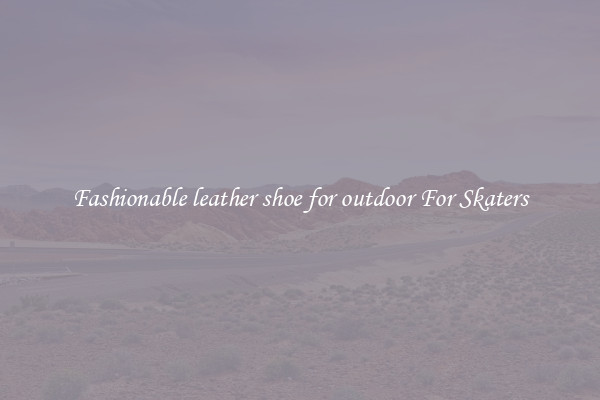 Fashionable leather shoe for outdoor For Skaters